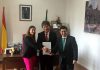 Diputación entrega una ayuda de 565.000 euros a la empresa Takahata, que abrirá una planta en La Carolina