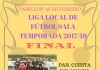 Hoy sábado final de la liga local de fútbol sala