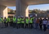 El presidente de Diputación visita las obras del nuevo puente de acceso a Campillo del Río, que se encuentran al 50%
