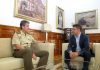 El presidente de la Diputación recibe al nuevo subdelegado de Defensa en Jaén