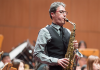 El saxofonista bailenense Alfonso Padilla, en el Simposio de Singapur