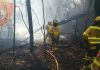 Incendio frente al Balneario de Marmolejo