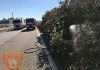 Fuego en la mediana de la autovía A4