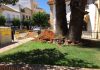 El Ayuntamiento de La Carolina realiza obras de saneamiento en los jardines de la Plaza de la Aduana
