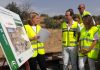 Recta final del ramal ferroviario Linares-Vadollano con la colocación de las vías
