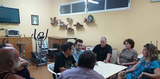 Reunión del Grupo Socialista con la AA VV Baécula