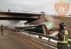El incendio de un camión obliga al corte de la autovía a la altura de Bailén