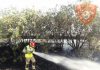 Nuevo incendio en la mediana de la autovía A4
