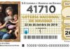 El número 41.710, uno de los dos cuartos premios de la Lotería