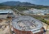 Las obras del palacio de deportes Olivo Arena se encuentran al 40% de su ejecución