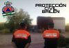 Integrantes de Protección Civil de Bailén han estado presentes en el cementerio municipal