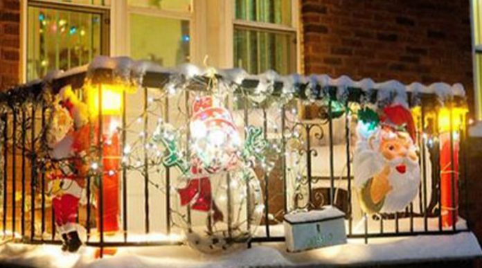 Balcon navideño