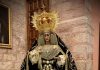 Nuestra Señora de los Dolores ataviada para el Septenario
