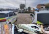 Retirada de chatarra de una calle de Bailén