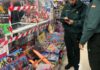 La Guardia Civil retira de la venta más de 14.000 artefactos pirotécnicos en 69 establecimientos