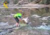 La Guardia Civil rescata a un caballo del río Jándula