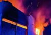 Incendio de una nave de madera en Mengíbar