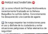 Daños en el parque Multiaventura de Burguillos