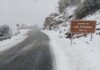 Quitanieves en la sierra de Cazorla