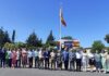 Acto cívico militar en Los Villares