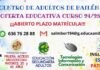 Oferta educativa del Centro de Adultos de Bailén para el curso 2024/25