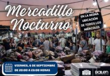 El viernes 6 de septiembre se celebra la segunda jornada de Mercadillo Nocturno