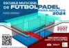 Abierto el plazo de inscripción para la Escuela Municipal de Fútbolpadel para adultos
