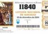 Número 11840 tercer premio vendido parte en Úbeda