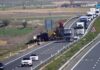 El incendio de un camión obliga a cortar la autovía A-4 dirección Bailén a la altura de Tembleque (Toledo)