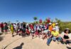 Más de 90 escolares realizan senderismo y actividades medioambientales en la Vía Verde del Renacimiento