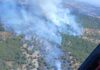 Medios aéreos y terrestres contra el incendio de Contadero-Selladores