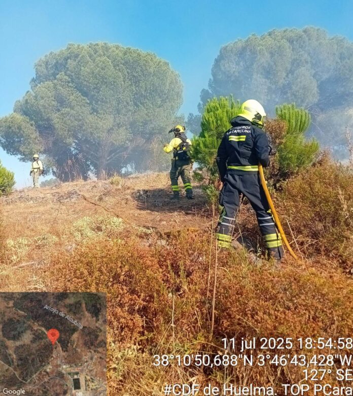 INCENDIO EN BAÑOS DE LA ENCINA