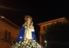 Baños de la Encina procesiona a la Virgen de la Encina en las Fiestas el Emigrante
