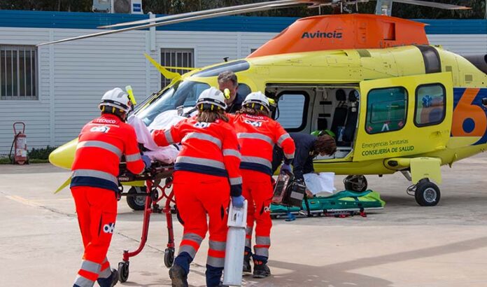 Helicoptero del 061