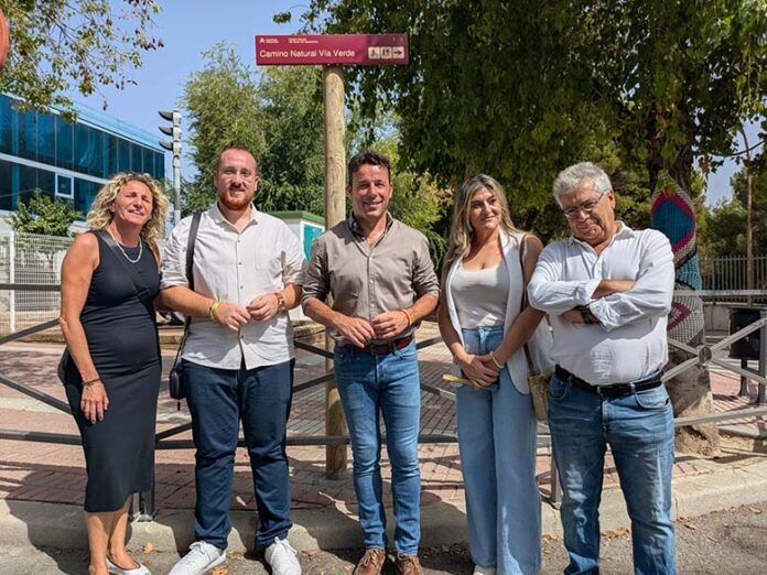 VIA VERDE señalización instalada en el Camino Natural Vía Verde del Renacimiento 1