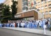 Concentración en el Hospital de San Agustín contra las agresiones sanitarias