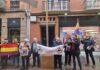 Linares organizó una mesa informativa de Jaén por la República y por una nueva Constitución