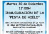 Inauguración de la pista de hielo sintético en Bailén