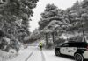 Día de lluvias, frío y de nieve en las sierras de la provincia