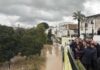 Pedro Sánchez conoce las inundaciones del río Guadalquivir en Villanueva de la Reina