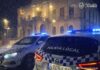 Aviso dela Policia Local de Linares ante la llegada de Leonardo