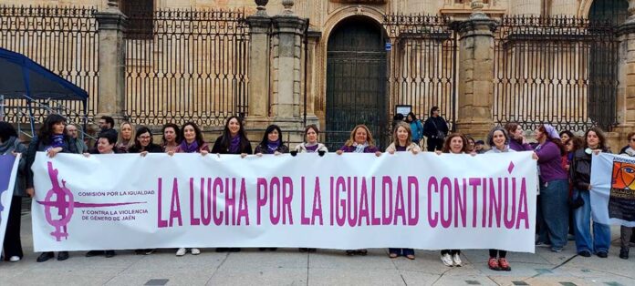 Dia de la Mujer manifestaciónen Jaén