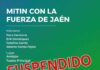 Suspendido el mitin de Feijóo en Andújar