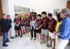 La alcaldesa recibe y felicita al Tecnigen Linares por su ascenso a Superdivisión de Tenis de Mesa