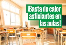IU denuncia que miles de niñas, niños y profesorado andaluz siguen intentando aprender en aulas que se convierten en auténticos hornos