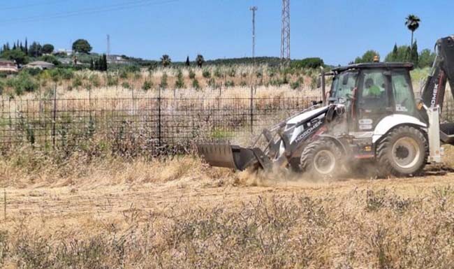 El Ayuntamiento continúa la limpieza integral de los solares municipales