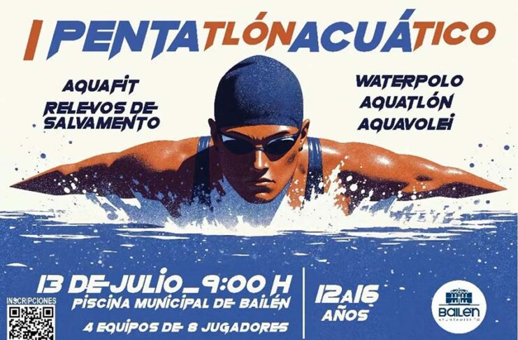 Pentatlón Acuático en las fiestas de julio