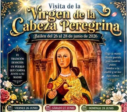 Este viernes llega la imagen de de la Virgen de la Cabeza Peregrina a Bailén