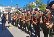 Despedida de los Soldados de las Fiestas de la localidad de Bailén