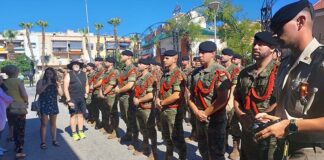 Despedida de los Soldados de las Fiestas de la localidad de Bailén